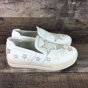 Ash Jeday Patchwork Star White Slip On Shoes